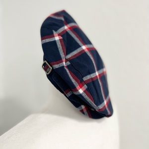 JANIE AND JACK blue, red, and white newsboy cap
